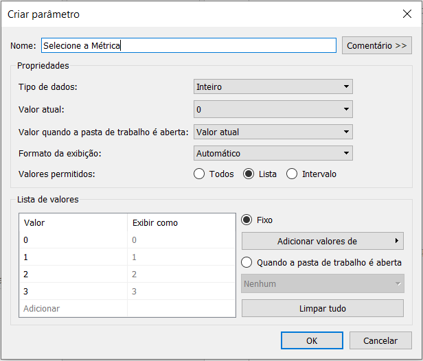 Dica #157 Tableau passo 1